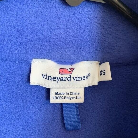 Vineyard Vines Womens Size XS Fleece Vest Colorblock Blue Teal Logo Lightweight - Picture 8 of 8